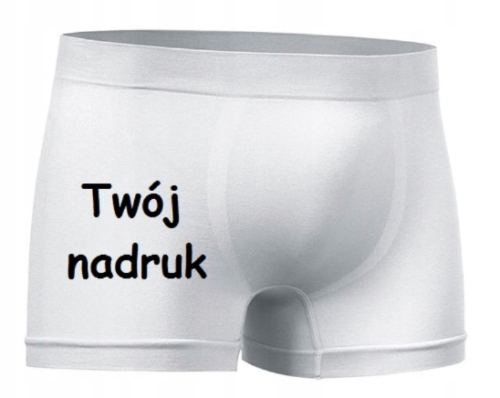 Bokserki męskie z dowolnym nadrukiem zdjęciem logo