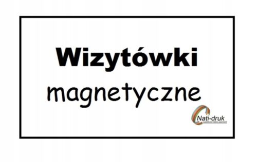 Wizytówki magnetyczne 5x9cm 100 sztuk